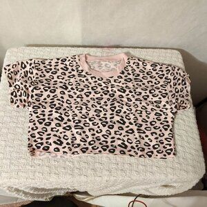 Pink Leopard Print Set, Size 6-7